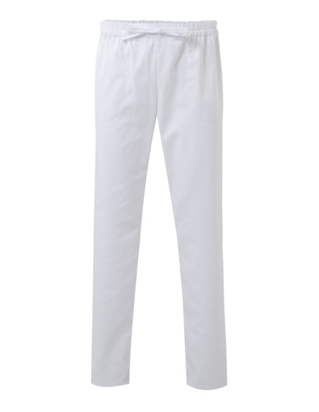 PANTALON PIJAMA CON CINTAS. BLANCO TALLA 0-12